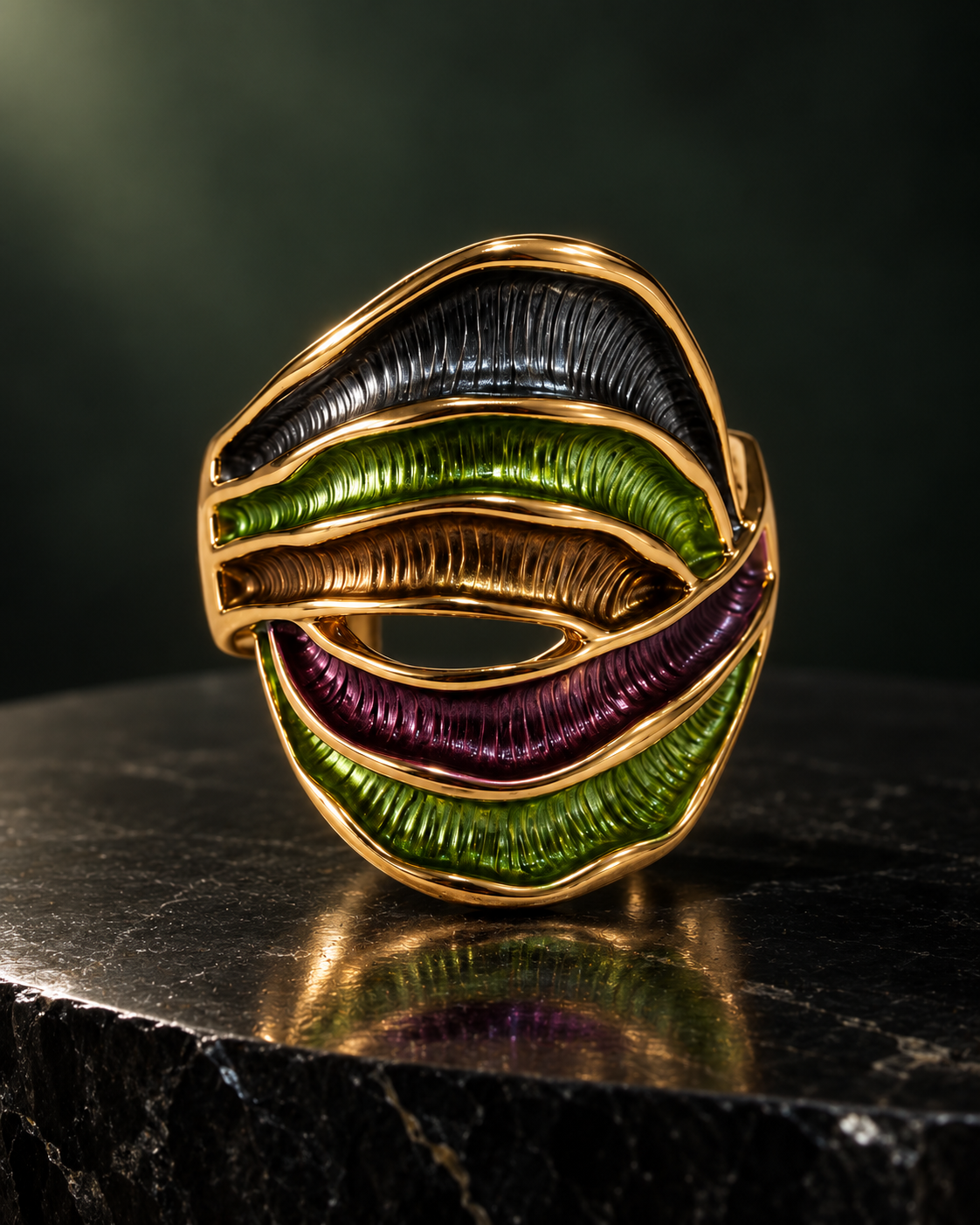 Vivid Arc Ring