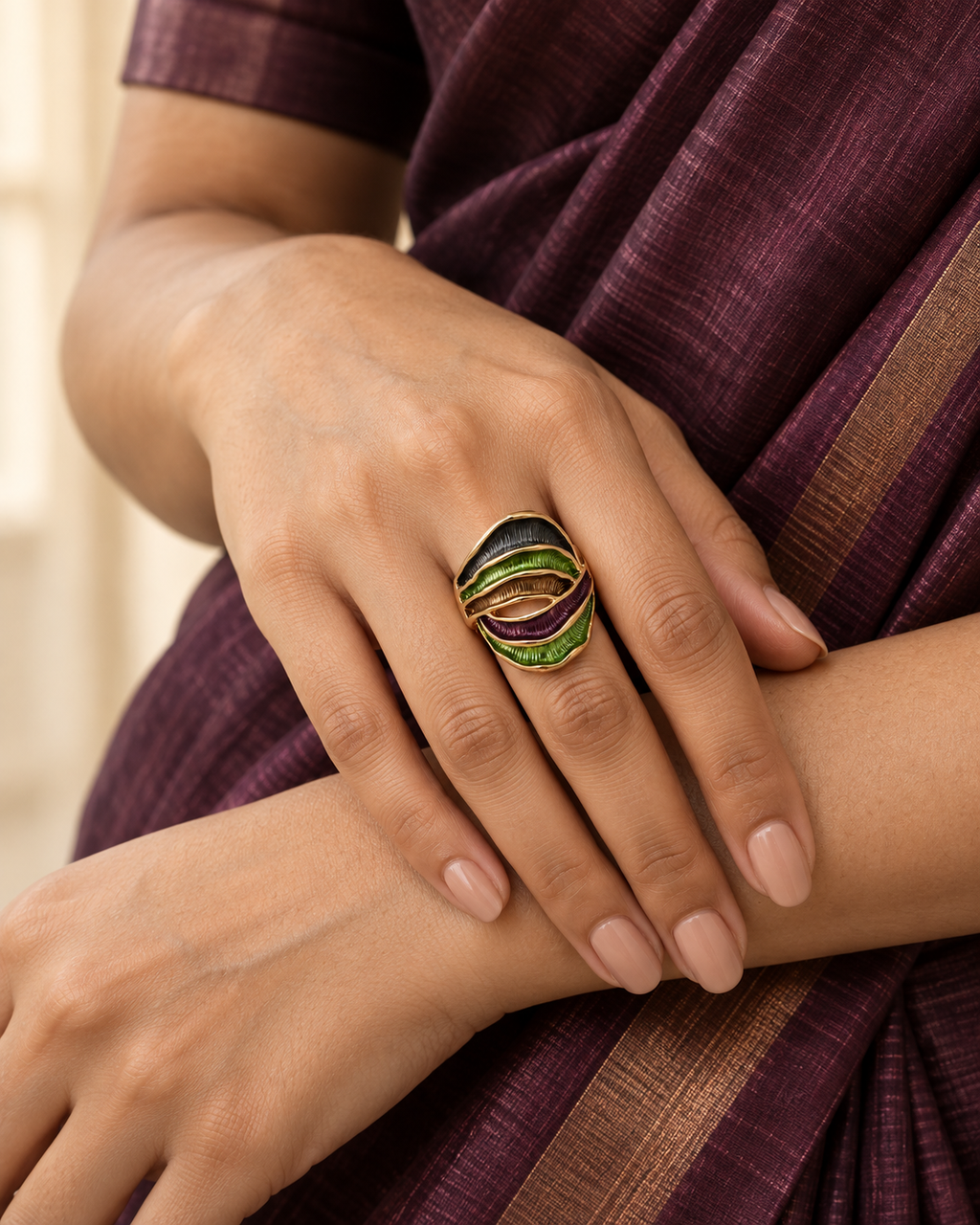 Vivid Arc Ring