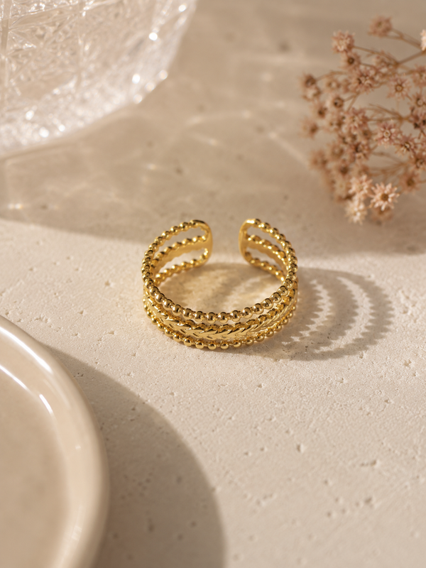 Twist Bead Ring