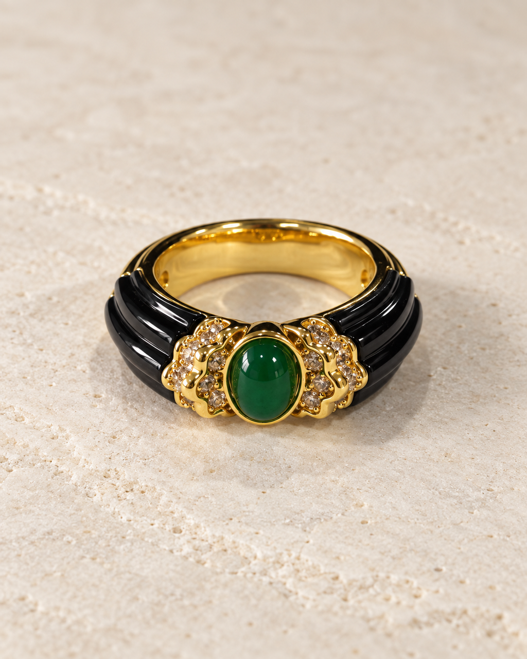 Celeste Green Ring