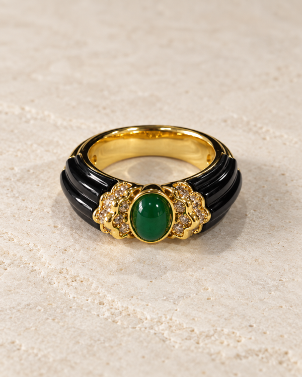 Celeste Green Ring