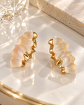 Frosted Shell Earrings