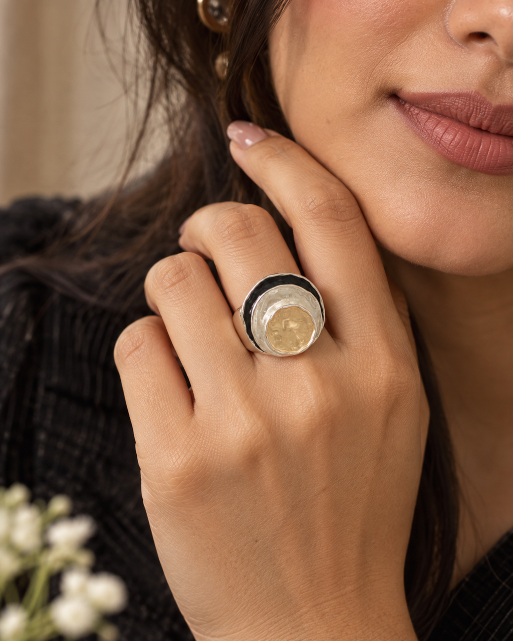 Aster Circle Ring