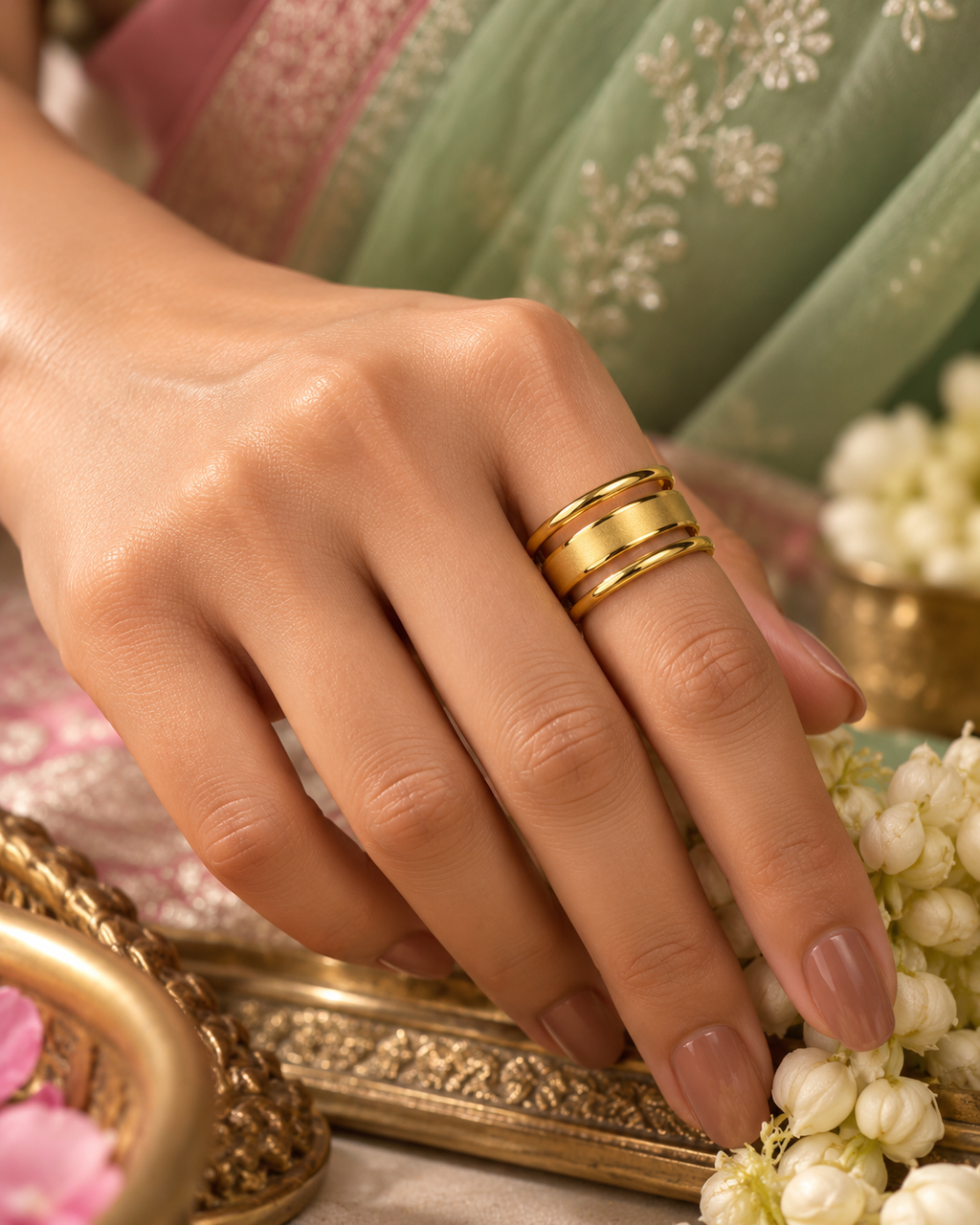 Wide Line Ring