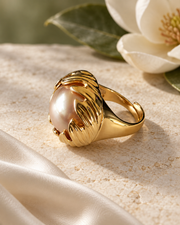 Pearl Enfold Ring