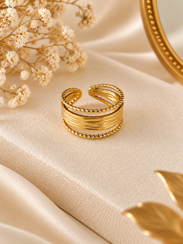 Strata Lined Ring
