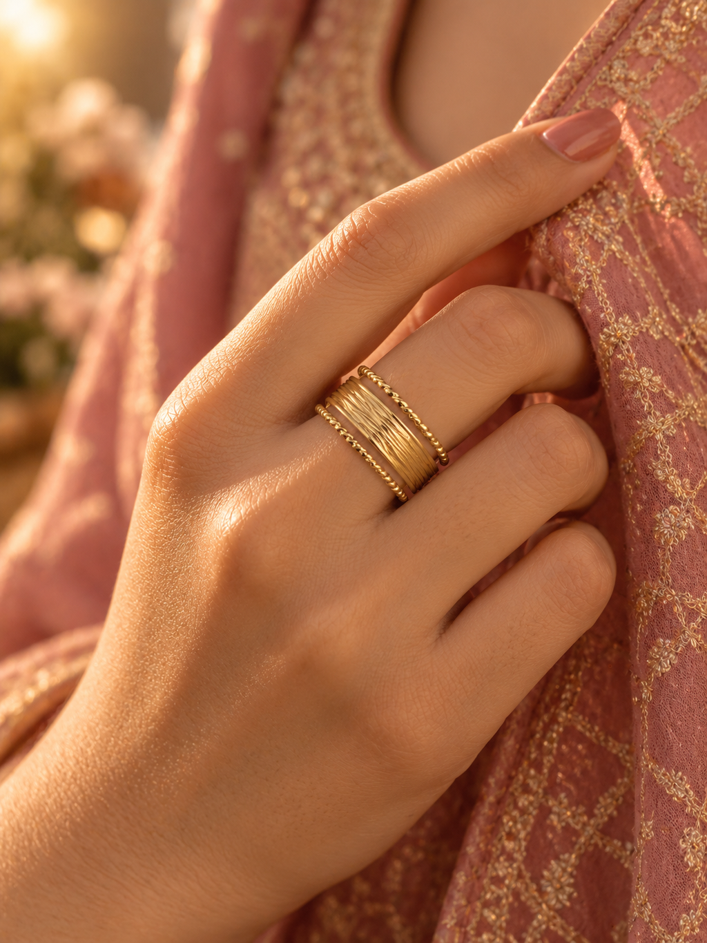 Strata Lined Ring