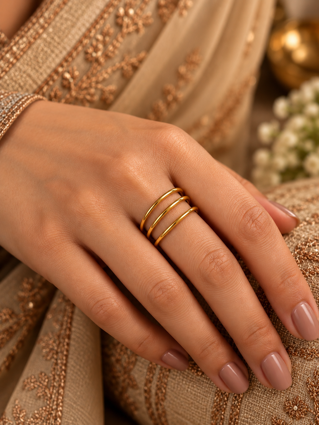 Triple Orbit Ring
