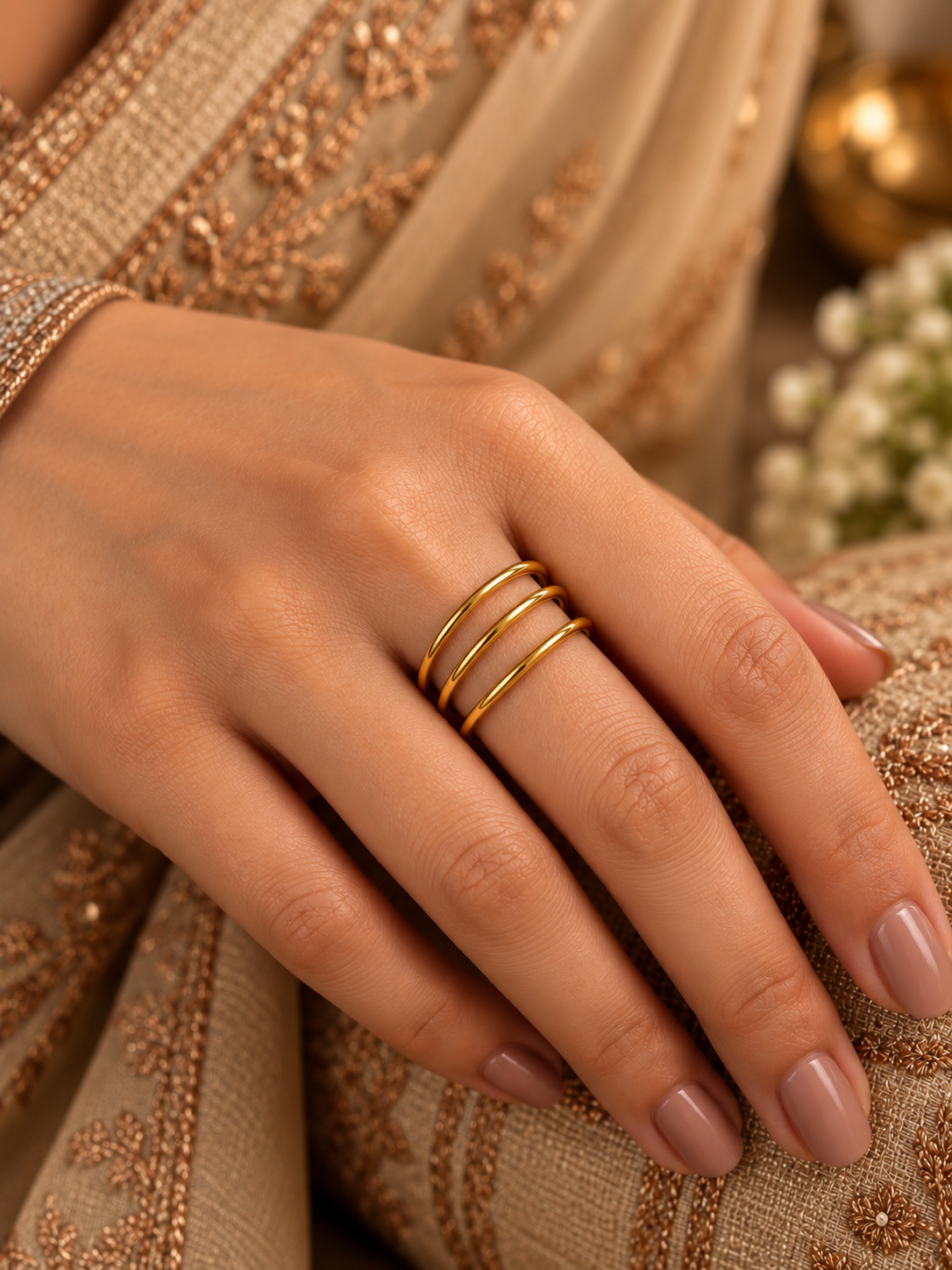 Triple Orbit Ring