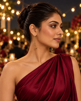 Golden Balance Earrings in Gold Tone - Styled View