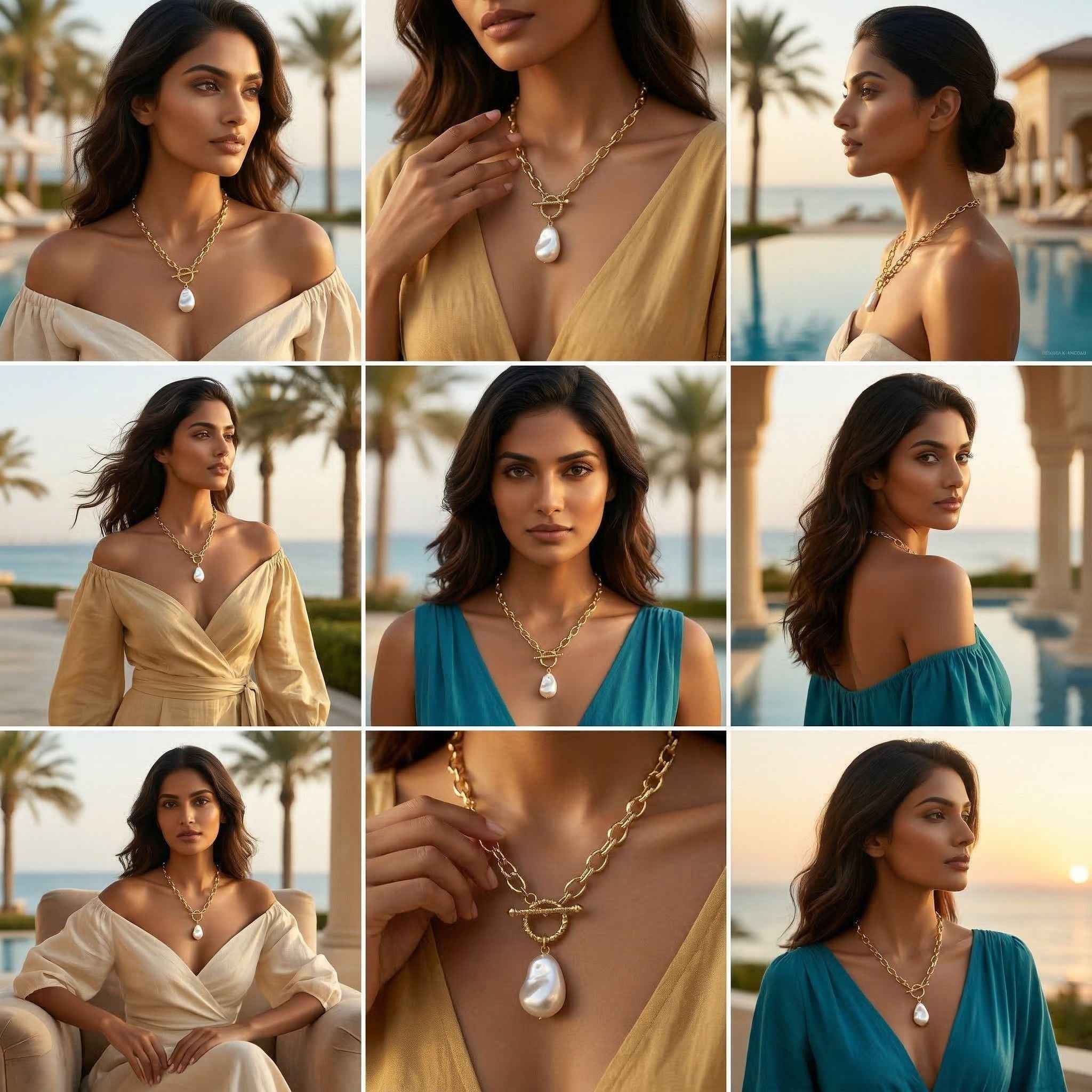 Pearl Toggle Chain Necklace