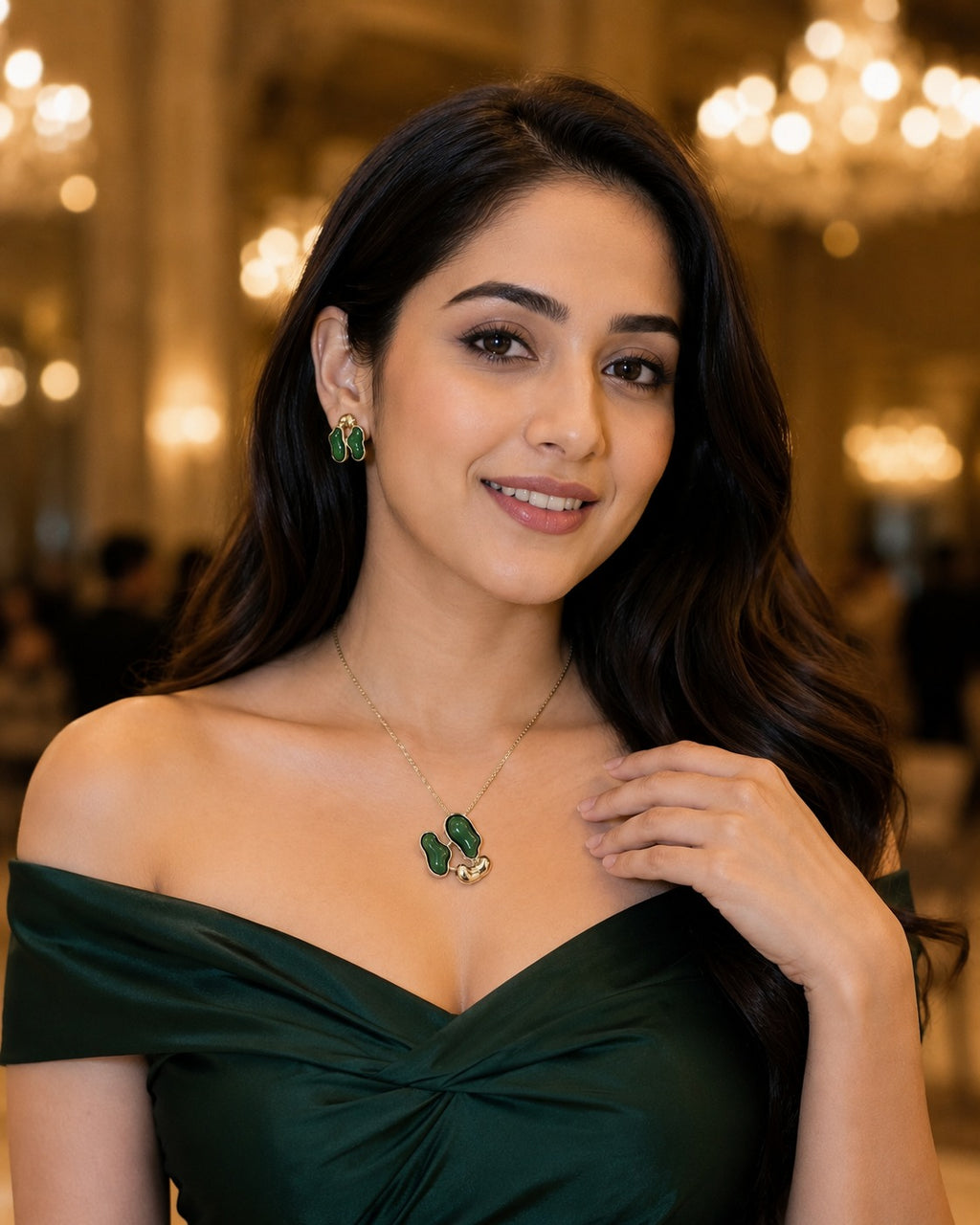 Green Muse Pendant Set