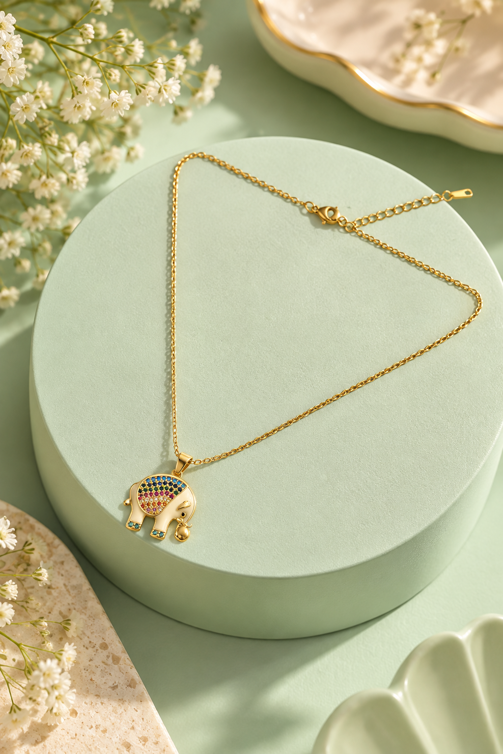 Elephant Charm Necklace