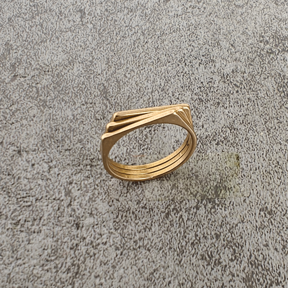 Tri-Layer Finger Ring