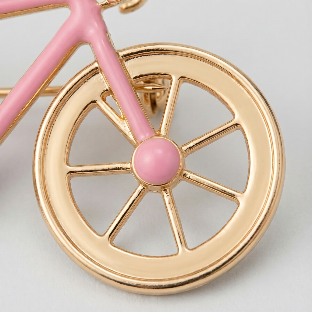Pink Spin Brooch