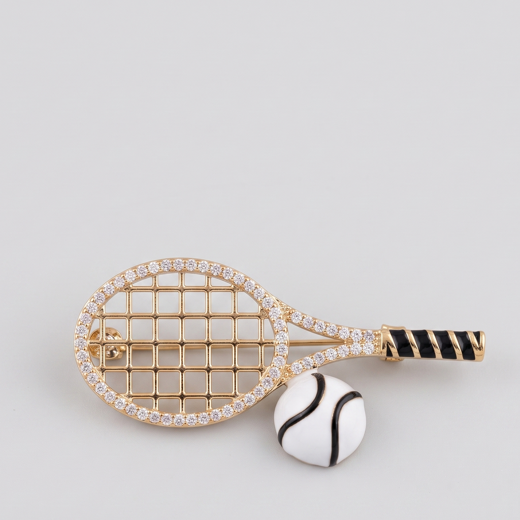 Tennis Twinkle Brooch