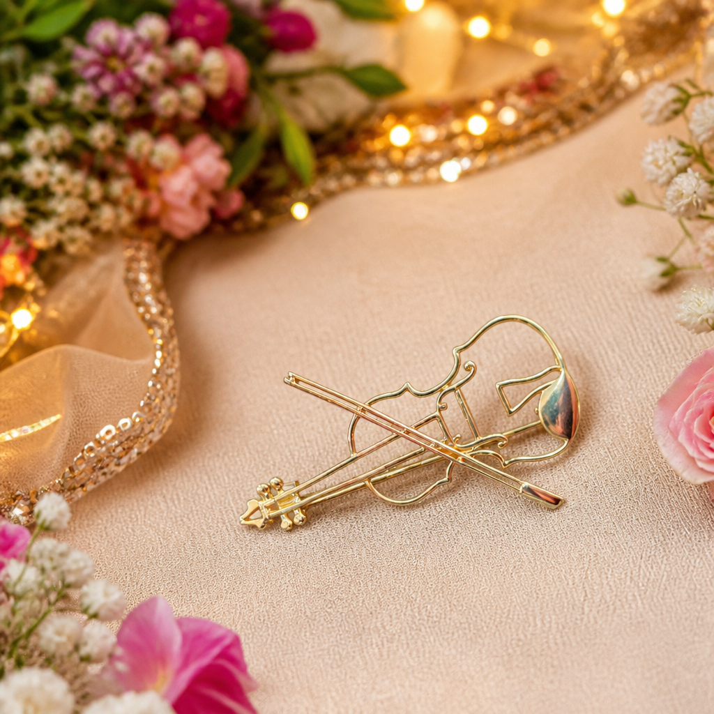Melodia Violin Brooch