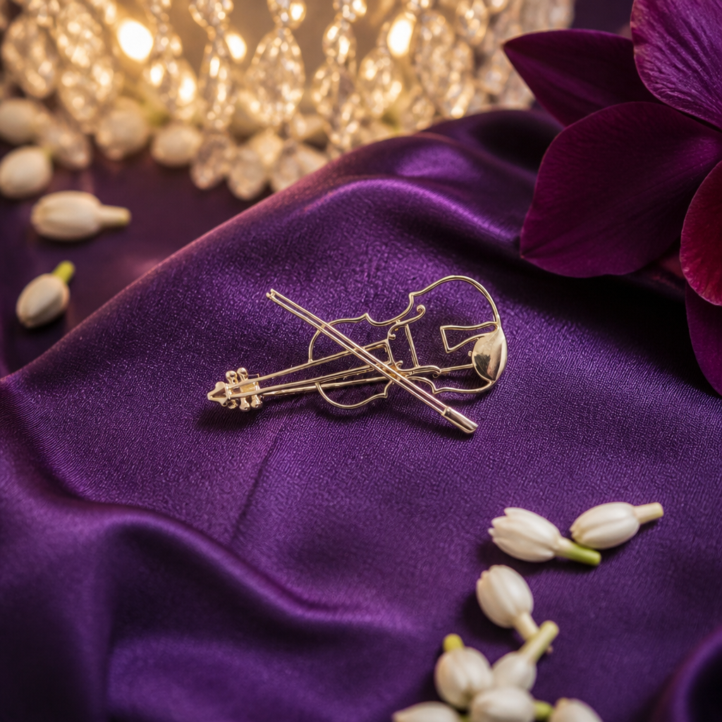 Melodia Violin Brooch