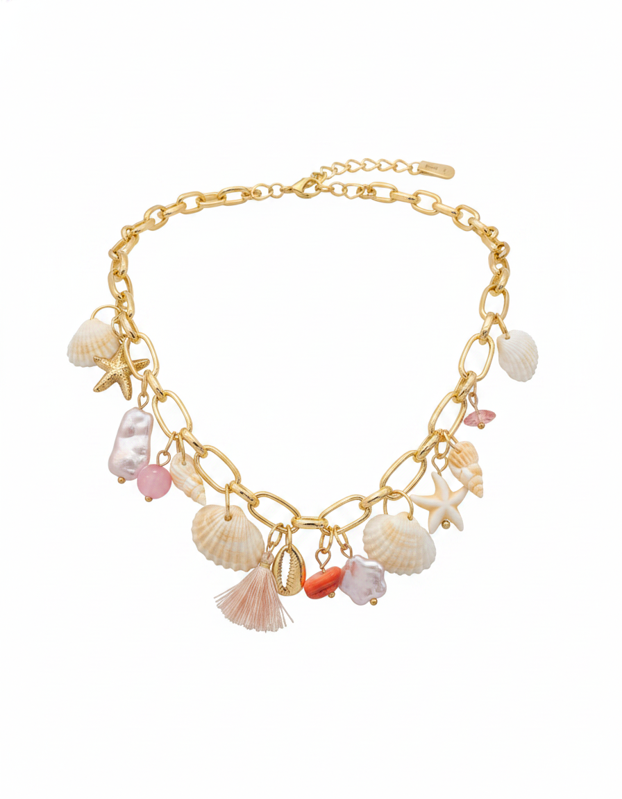 Summer Charm Shell Necklace