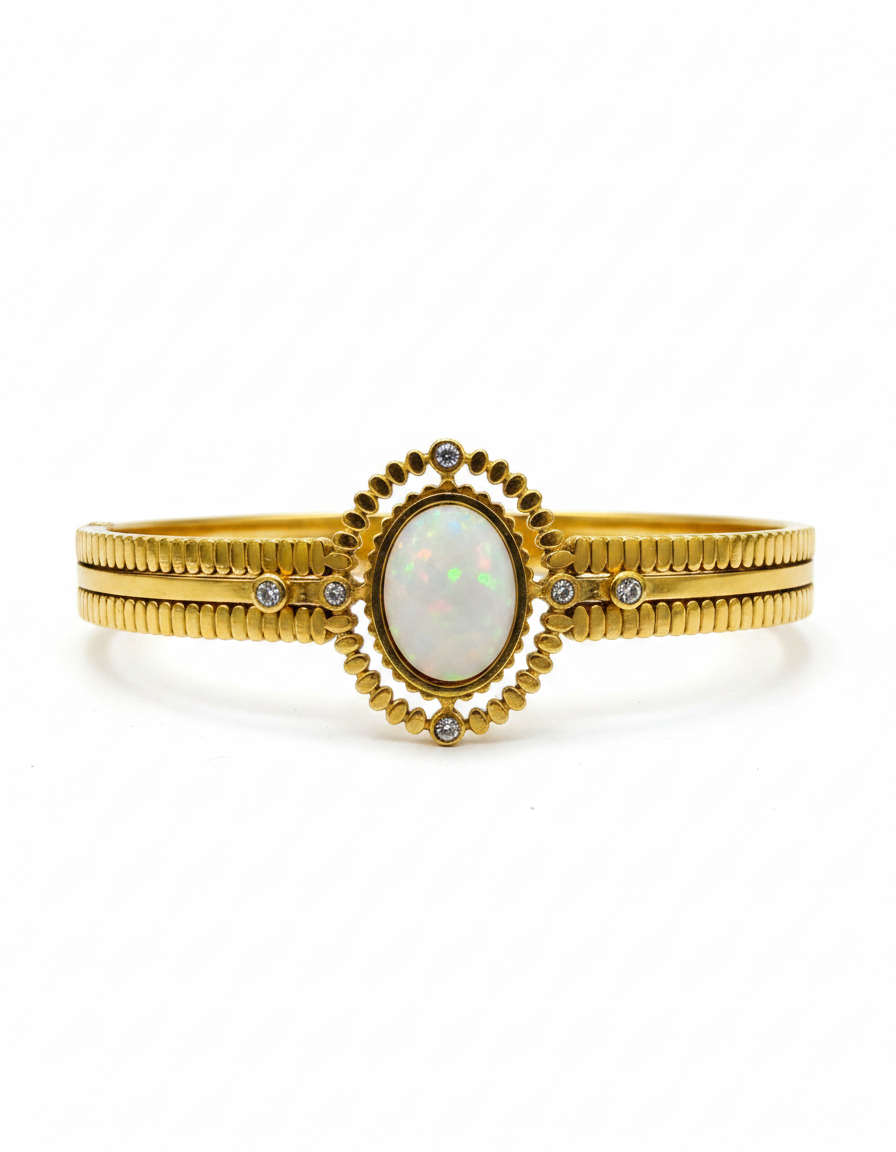 Mother of Pearl Vintage Gold Kada