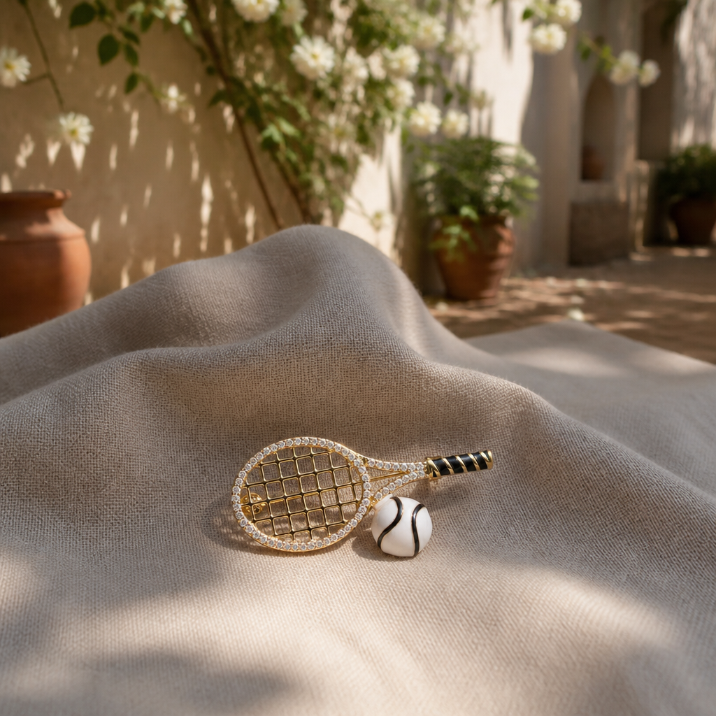 Tennis Twinkle Brooch