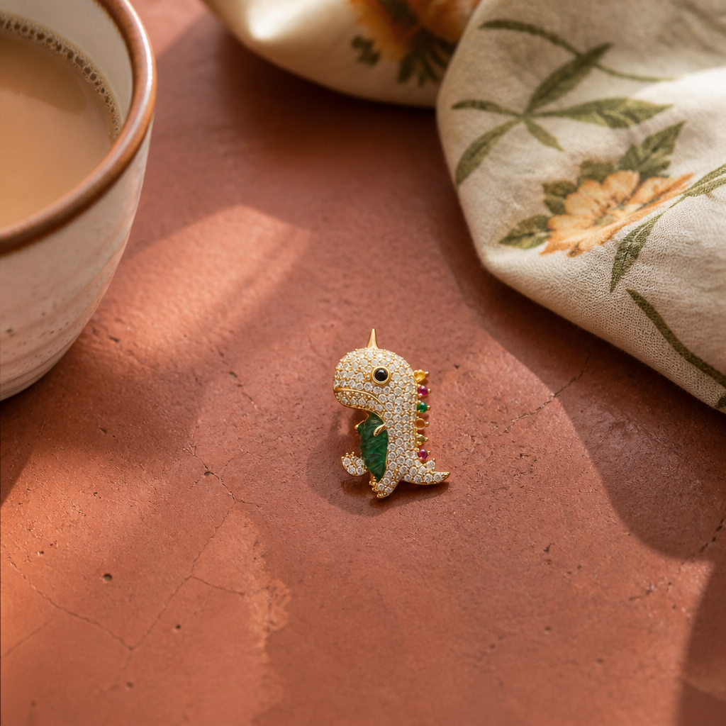 Dino Wink Brooch