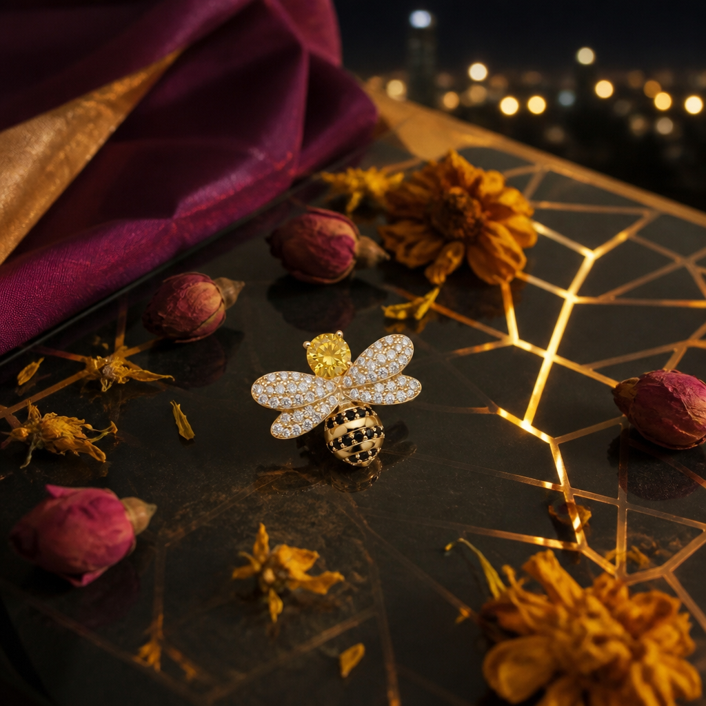 Honey Gem Brooch