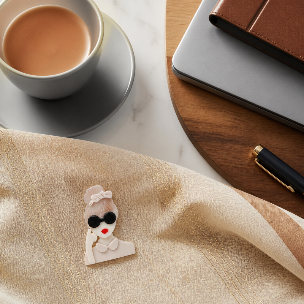 Retro Babe Brooch