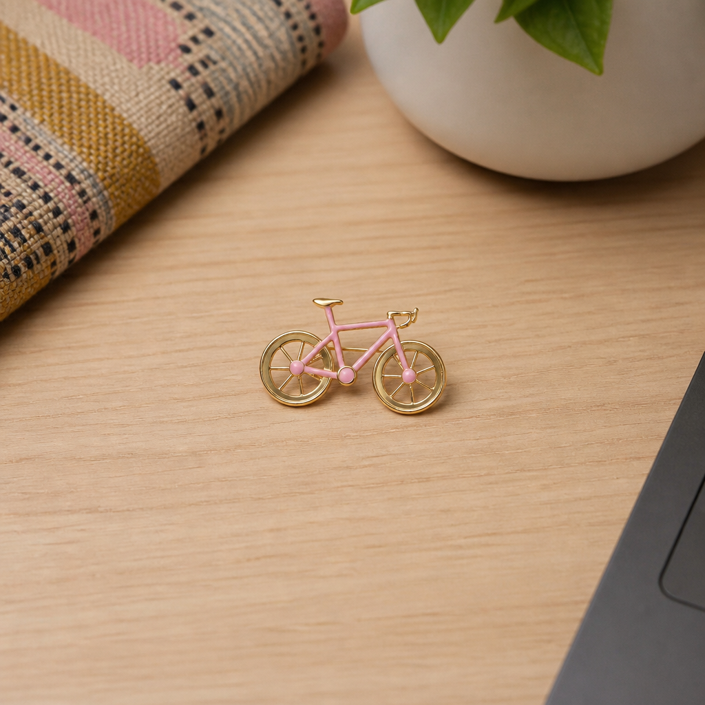 Pink Spin Brooch