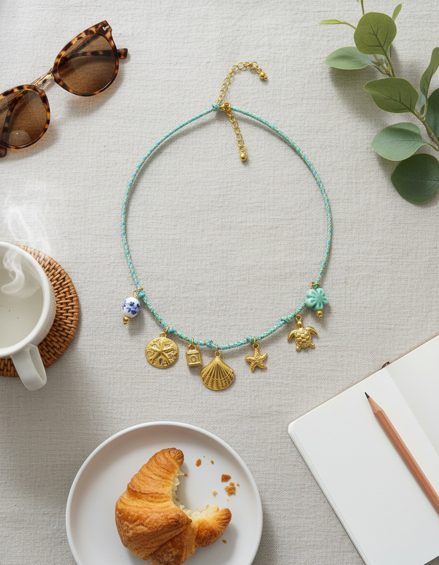 Ocean Charm Summer Necklace