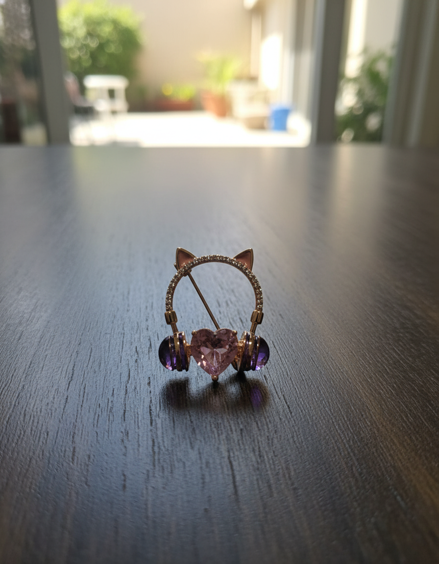 Purr & Play Brooch