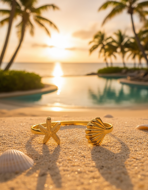 Starfish & Shell Summer Kada Bracelet
