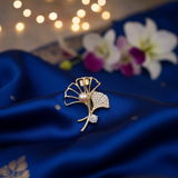 Pearl Branch Brooch in Metal