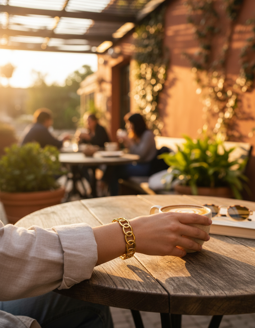 Interlinked Circle Kada Bracelet