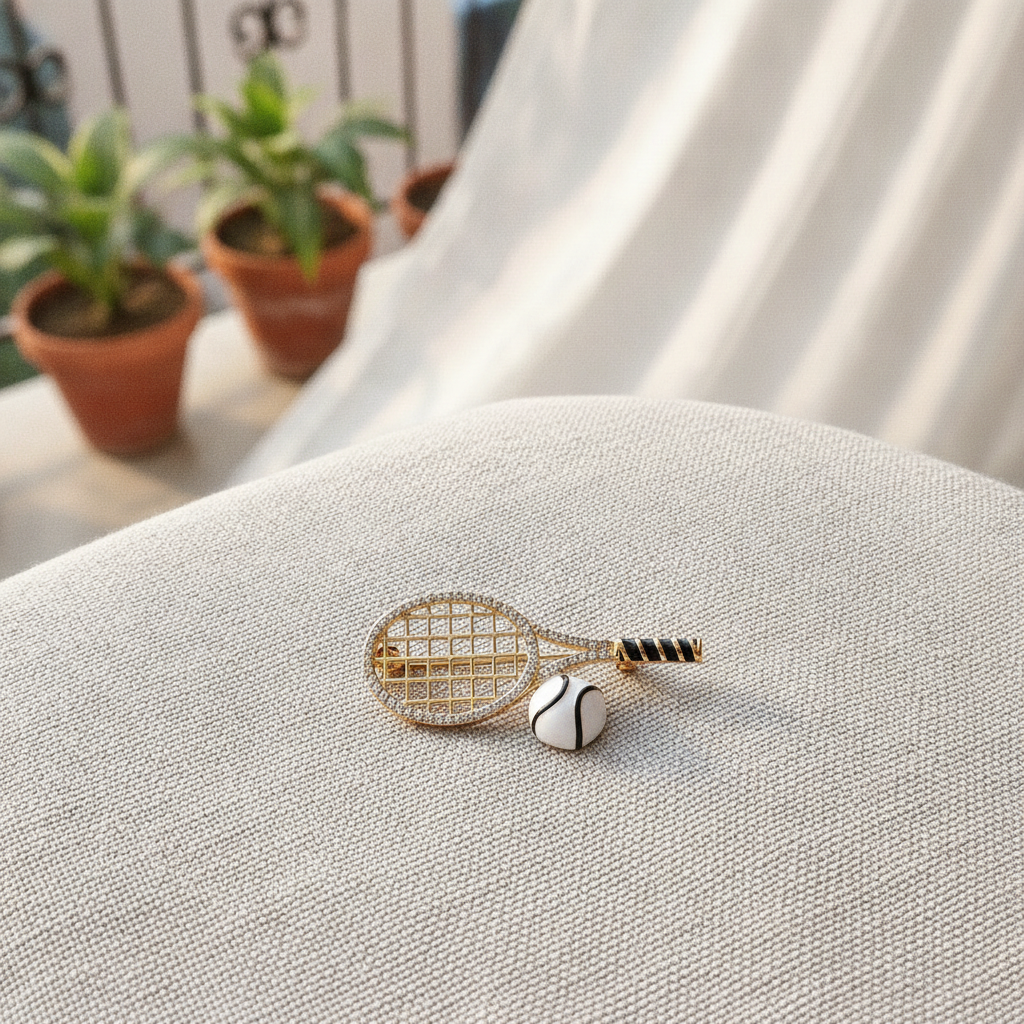 Tennis Twinkle Brooch