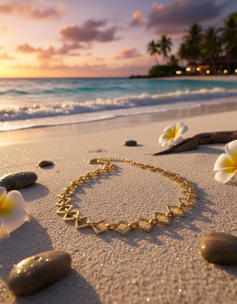 Geometric Link Summer Necklace