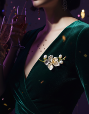Pearl Bloom Floral Brooch