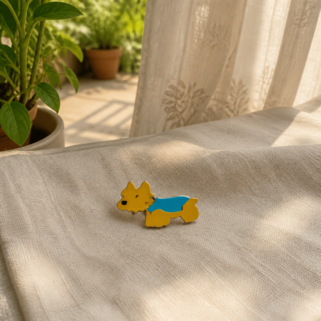 Snuggle Pup Brooch