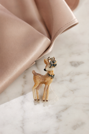 Enchanted Fawn Brooch in Enamel