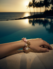 Coastal Shell Charm Summer Bracelet