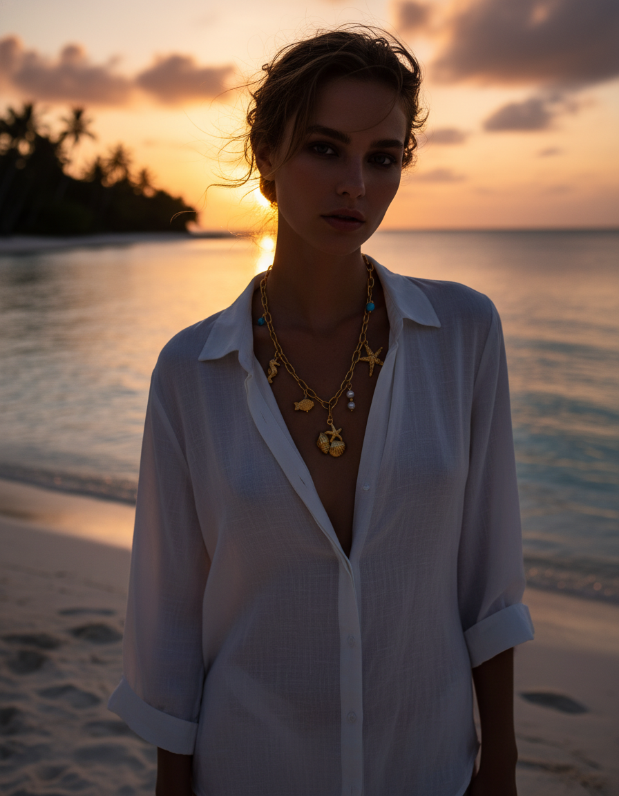 Seaside Charm Summer Necklace