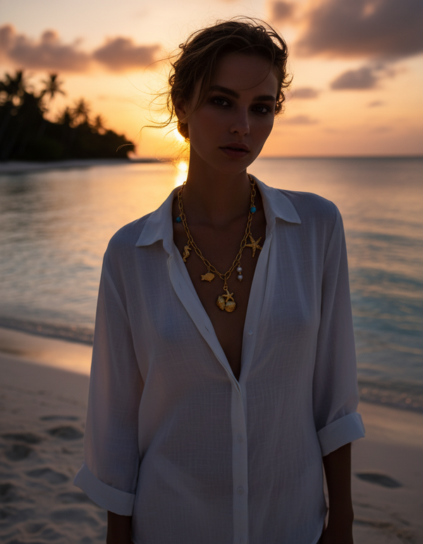 Seaside Charm Summer Necklace