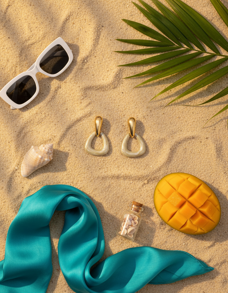 Sculpted Triangle Drop Summer Earrings