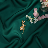 Flora Grace Brooch in Gold Tone - Product View