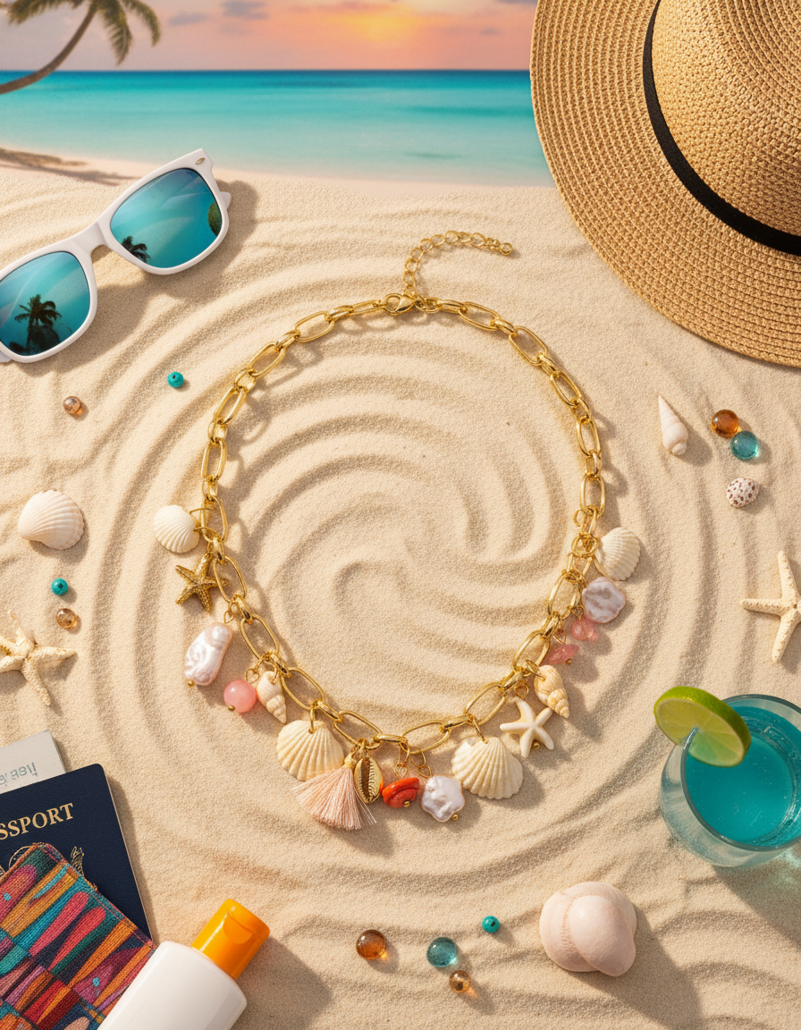 Summer Charm Shell Necklace