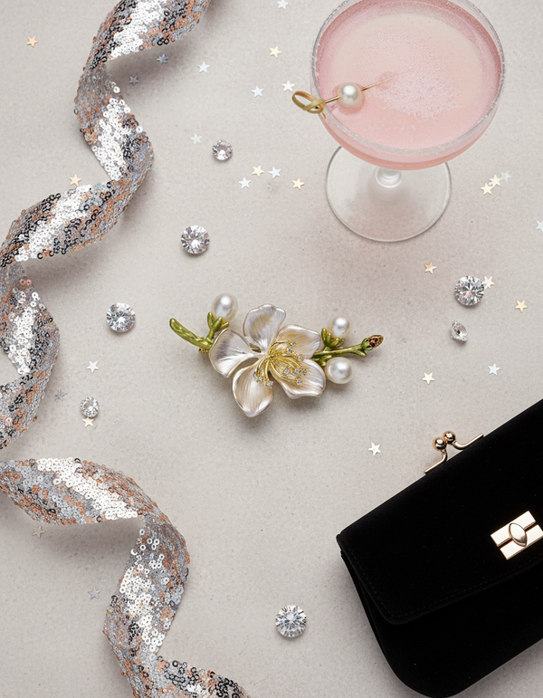 Pearl Bloom Floral Brooch