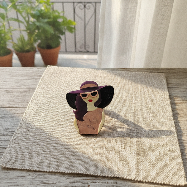 Purple Belle Brooch