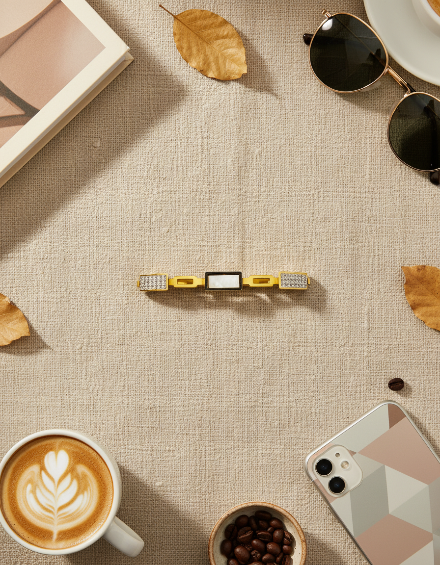 Geometric Rectangular Stone Bracelet