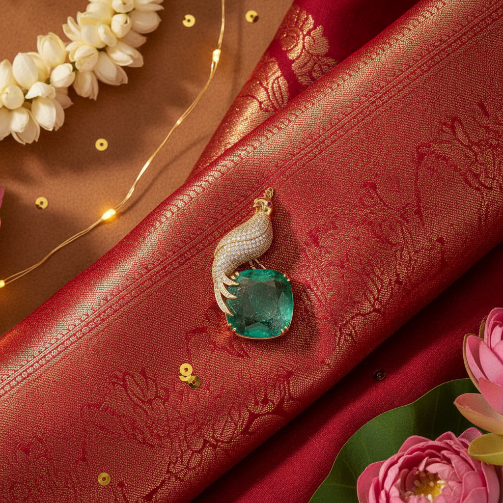Jewel Perch Brooch
