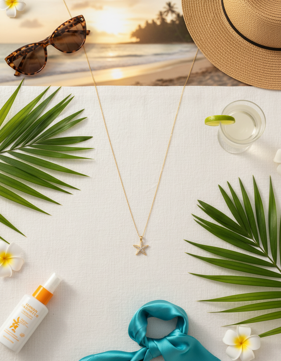 Starfish Minimal Summer Necklace